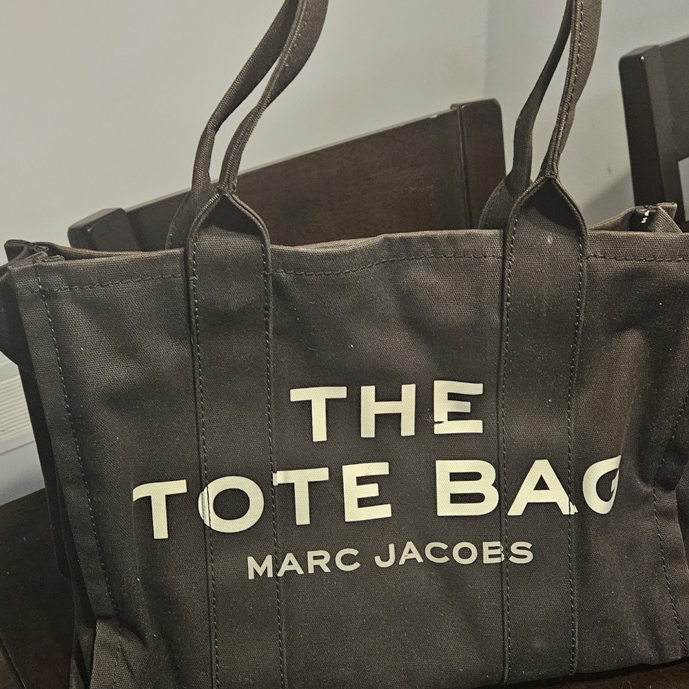 Marc Jacobs Black 'The Tote Bag' Canvas Shopper